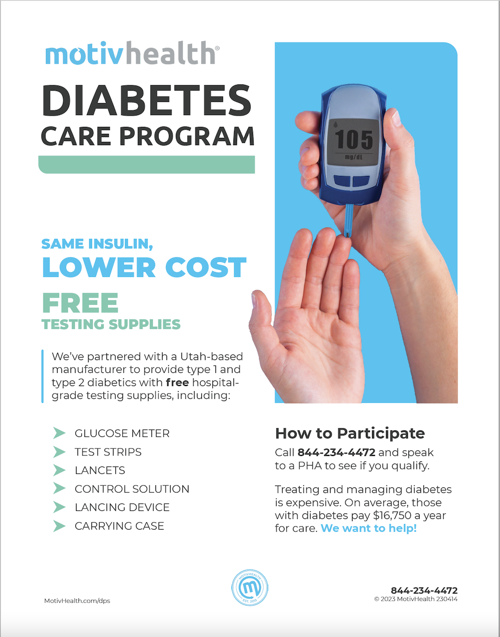 Diabetic Assistance Flyer